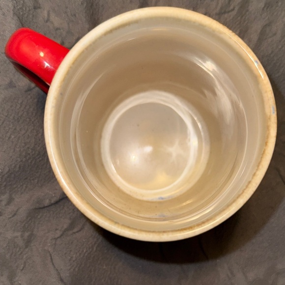 Festive Santa Bear Mug with Red Handle - Picture 6 of 7